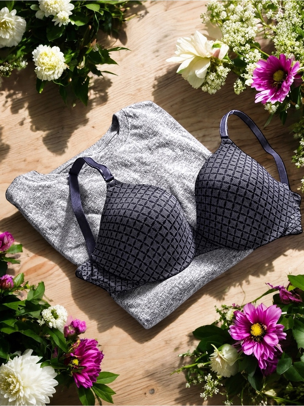 NEW 🌸 Warners 34B Bra - Simply Perfect Comfort Underwire Bra - Gray T-shirt Bra